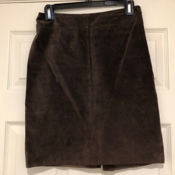 Brown Suede Skirt - Picture 1 of 3